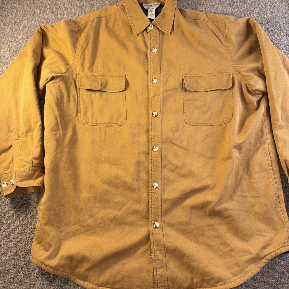Boulder Creek Trading Men’s Button Down Insulated Shirt Long Sleeve XLT Beige